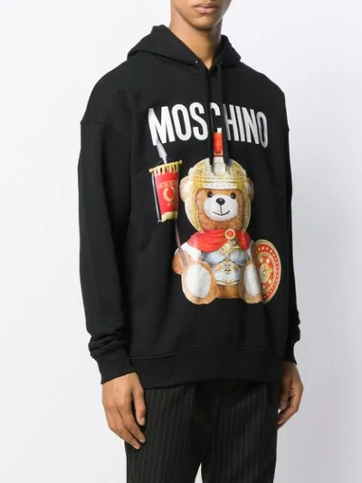 MOSCHINO CENTURION TOY BEAR HOODIE - 黑色