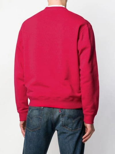 Shop Dsquared2 64 Print Sweatshirt In Red