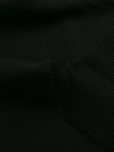 Shop Roberto Collina Roll-neck Fitted Sweater In Black