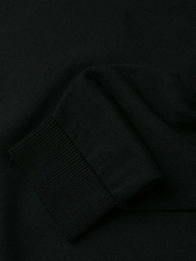 Shop Roberto Collina Roll-neck Fitted Sweater In Black
