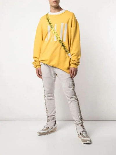 Shop Alchemist Printed Sweatshirt In Yellow