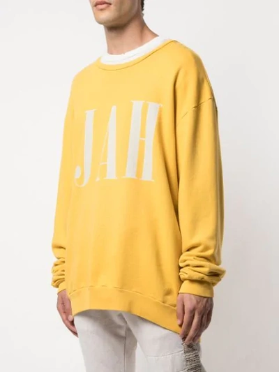 Shop Alchemist Printed Sweatshirt In Yellow