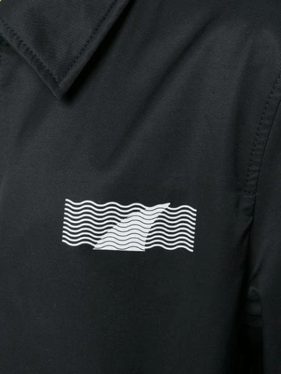 Shop Lanvin Logo Lightweight Jacket In Black