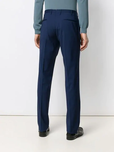 Incotex Classic Tailored Trousers In Blue