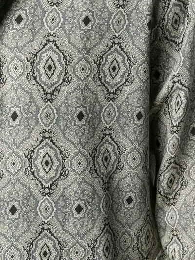 Saint Laurent Yves Paisley Printed Wool Shirt In Grey