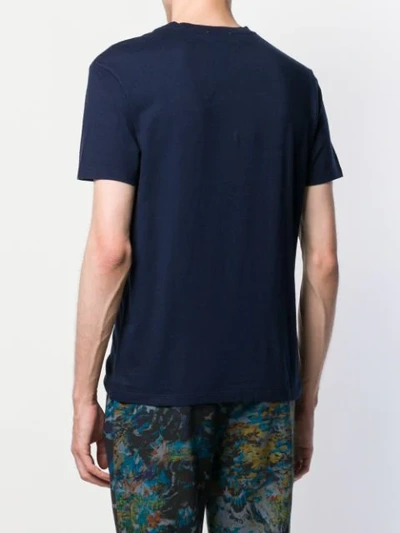 Shop Etro Printed T-shirt In Blue