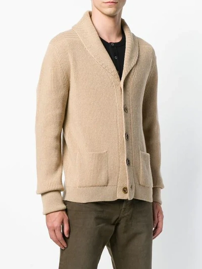 Shop Tom Ford Buttoned Cardigan In Neutrals