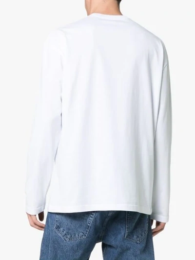 Shop Raf Simons 2cb Ghb Print Cotton T Shirt In White