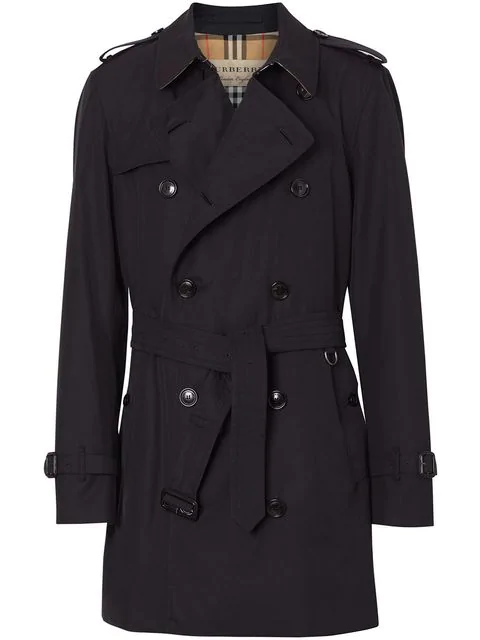 short chelsea fit trench coat
