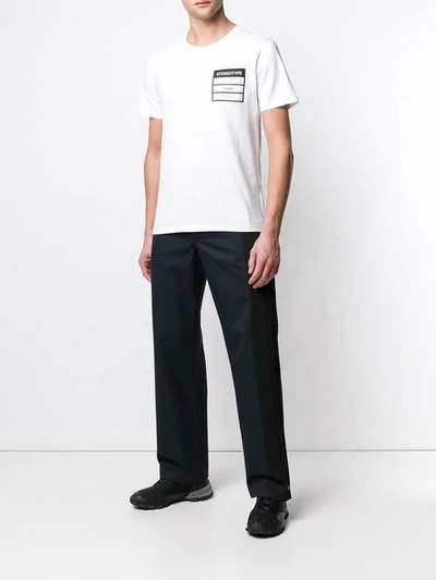 Shop Maison Margiela 'stereotype' Patch T-shirt In White