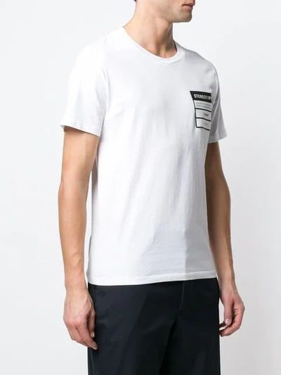 Shop Maison Margiela 'stereotype' Patch T-shirt In White