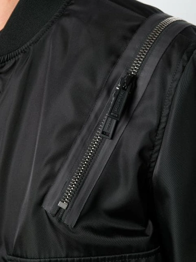 Shop Dsquared2 Multi-pocket Bomber Jacket In Black