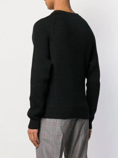 Shop Lanvin Side Zip Sweater In Black