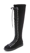 ALEXANDER WANG Emmanuel High Lace Up Boots