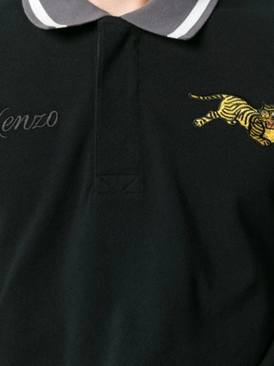 Shop Kenzo Tiger Polo Shirt In 99