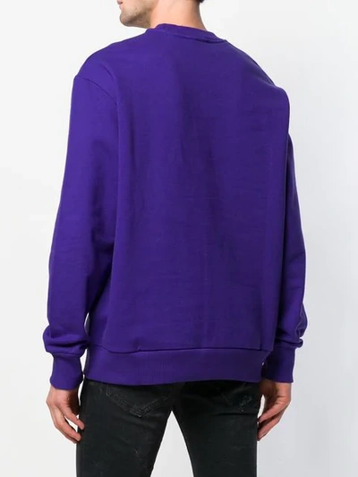 Shop Diesel S-crew-division Sweatshirt In Purple