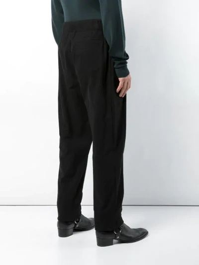 Shop Haider Ackermann Drop-crotch Trousers - Black