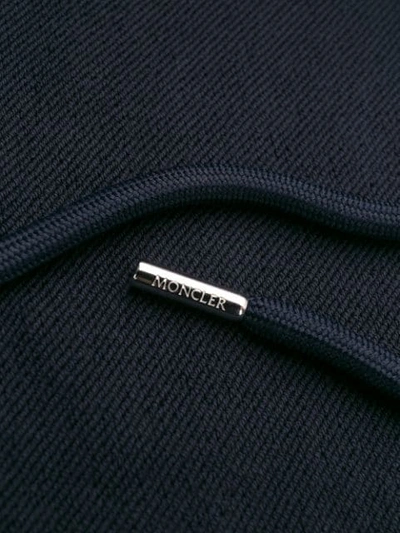 Shop Moncler Zip Front Sweatshirt In Blue