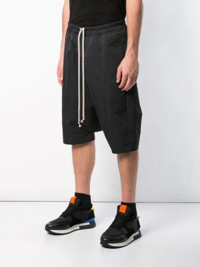 Shop Rick Owens Drop-crotch Shorts In Black