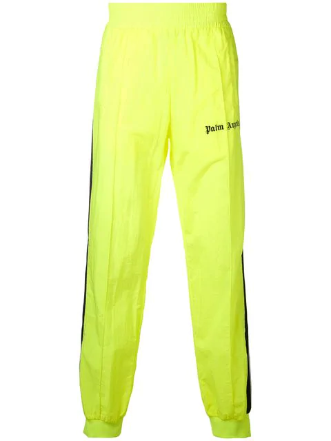 neon yellow track pants