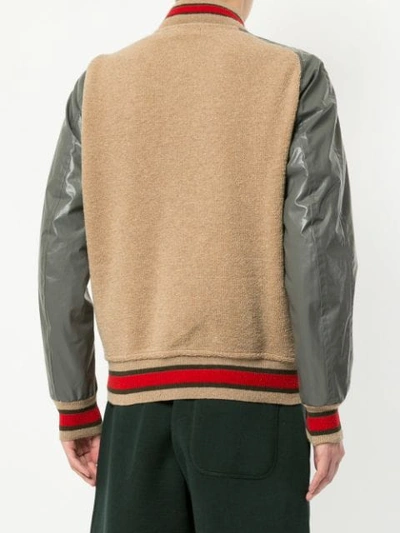 Shop Kolor Colour-block Sports Jacket - Brown