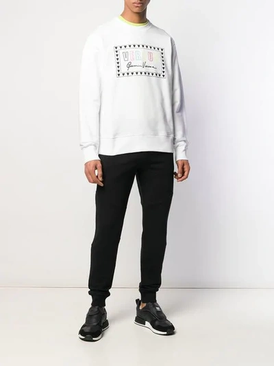 Shop Versus Sweatshirt Mit Print In White