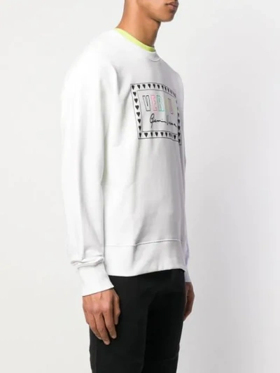Shop Versus Sweatshirt Mit Print In White