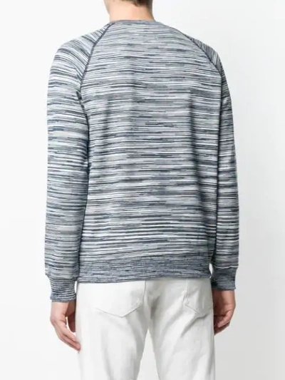 Shop Missoni Logo Patch Sweatshirt In Blue