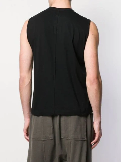 RICK OWENS CASUAL TANK TOP - 黑色