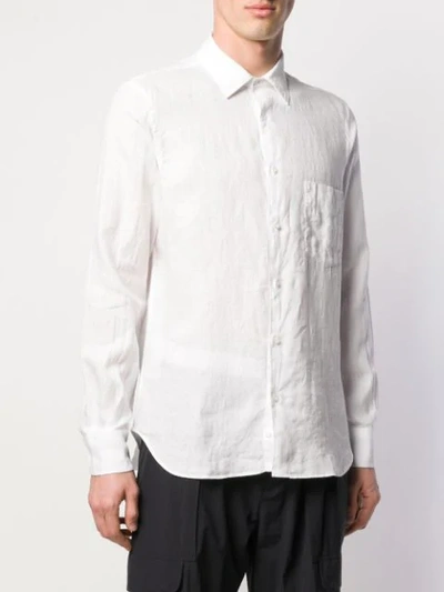 Shop Aspesi Classic Shirt With Pockets In White