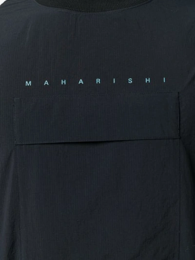 Shop Maharishi Lucid Woven Top In Black