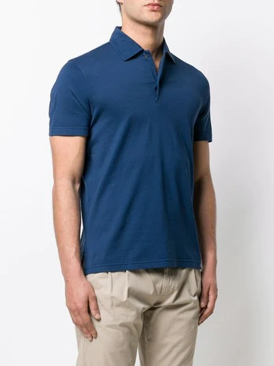 Shop Aspesi Classic Polo Shirt In Blue