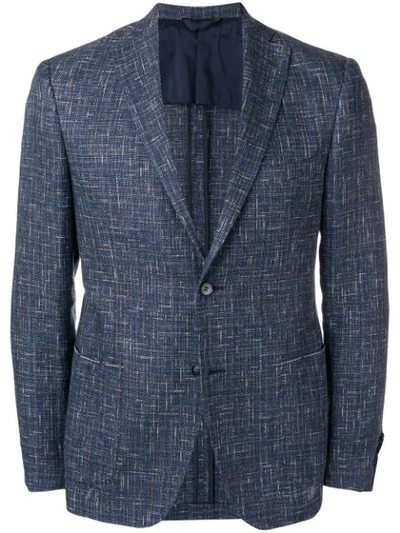 Shop Tonello Tweed Blazer In Blue