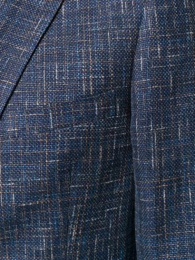 Shop Tonello Tweed Blazer In Blue