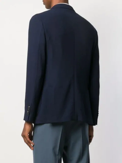 Shop Lardini Blazer Jacket In Blue