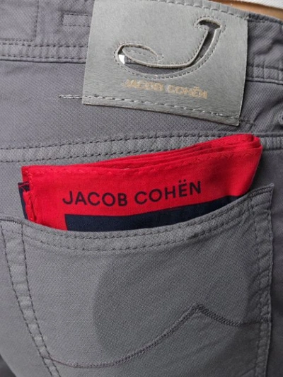 Shop Jacob Cohen Skinny Trousers In Grey