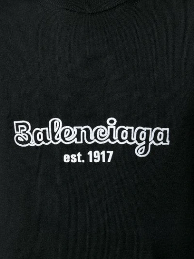 BALENCIAGA EST. 1917套头衫 - 黑色