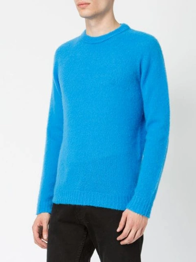 Shop Roberto Collina Crew Neck Jumper In Blue