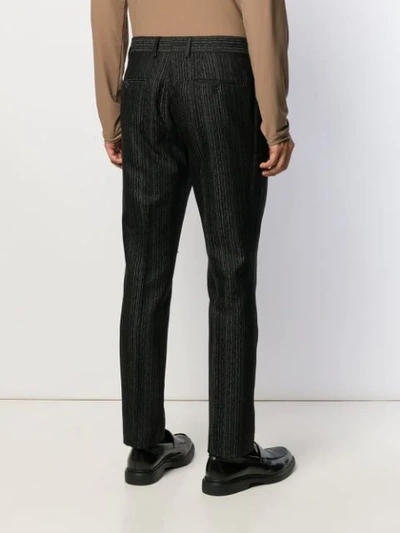 Shop Fendi Pin-stripe Tailored Trousers In Black