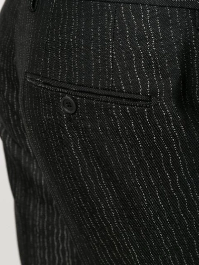 Shop Fendi Pin-stripe Tailored Trousers In Black