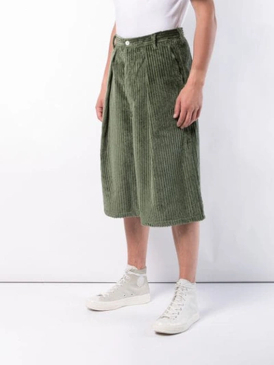 Shop Sunnei Wide Leg Culottes In Green