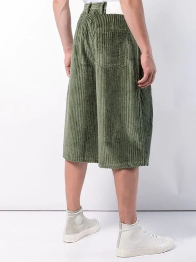 Shop Sunnei Wide Leg Culottes In Green