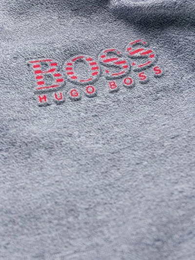 Shop Hugo Boss Boss  Kapuzenpullover Mit Logo - Grau In Grey