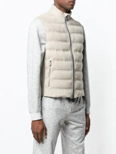 Shop Ermenegildo Zegna Padded Vest In Neutrals