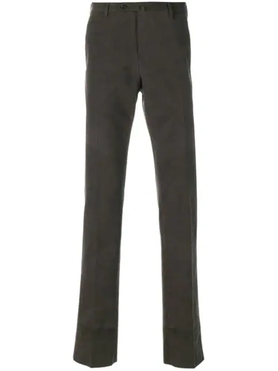 Shop Corneliani Straight-leg Trousers In Grey