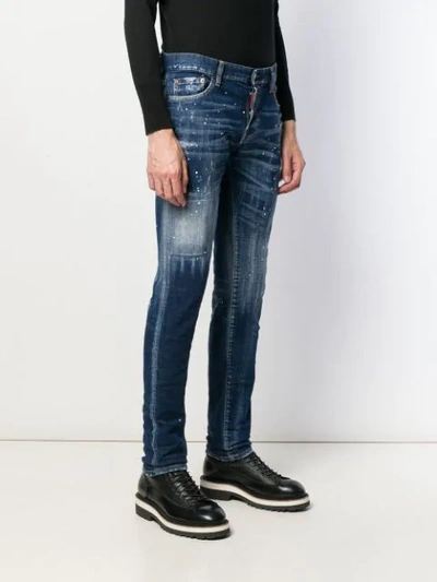 Shop Dsquared2 Slim Fit Jeans In Blue