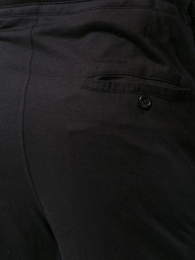 ANN DEMEULEMEESTER 修身全棉运动裤 - 黑色
