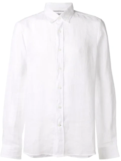 Shop Brunello Cucinelli Plain Formal Shirt In White