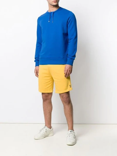 Shop Ron Dorff Drawstring Sweatshirt In Blue