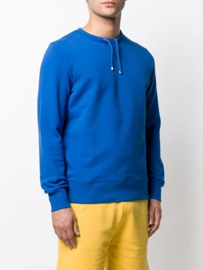 Shop Ron Dorff Drawstring Sweatshirt In Blue
